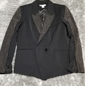 Blazer with rhinestones